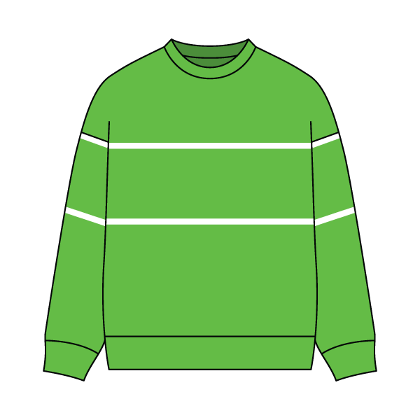 Unisex Retro Paneled Fleece Crewneck Sweatshirt