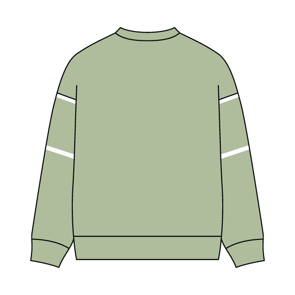 Unisex Retro Paneled Fleece Crewneck Sweatshirt
