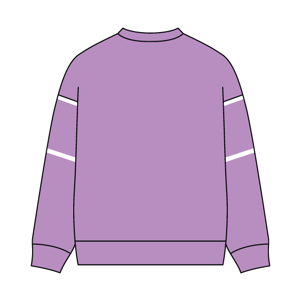 Unisex Retro Paneled Fleece Crewneck Sweatshirt