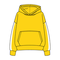 Drop Cut Fleece Hoodie with Paneled Sleeves