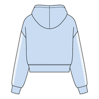 Drop Cut Pullover Hoodie With Lace Trim