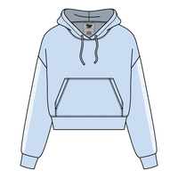 Drop Cut Pullover Hoodie With Lace Trim