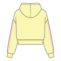 Drop Cut Pullover Hoodie With Lace Trim