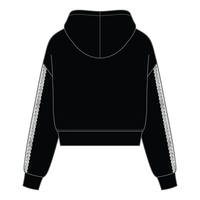 Drop Cut Pullover Hoodie With Lace Trim