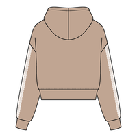Drop Cut Pullover Hoodie With Lace Trim