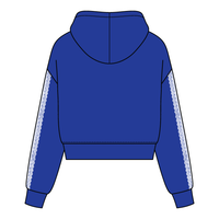 Drop Cut Pullover Hoodie With Lace Trim