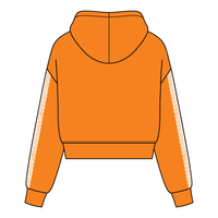 Drop Cut Pullover Hoodie With Lace Trim