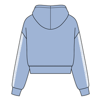 Drop Cut Pullover Hoodie With Lace Trim