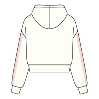 Drop Cut Pullover Hoodie With Lace Trim