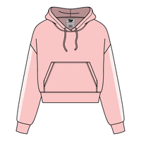 Drop Cut Pullover Hoodie With Lace Trim