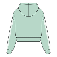 Drop Cut Pullover Hoodie With Lace Trim