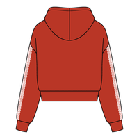 Drop Cut Pullover Hoodie With Lace Trim