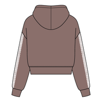 Drop Cut Pullover Hoodie With Lace Trim