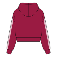 Drop Cut Pullover Hoodie With Lace Trim