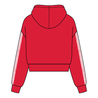 Drop Cut Pullover Hoodie With Lace Trim