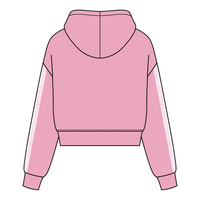 Drop Cut Pullover Hoodie With Lace Trim