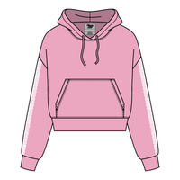Drop Cut Pullover Hoodie With Lace Trim