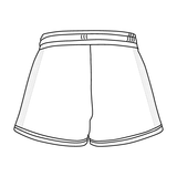 Drop Cut Sweatshorts with Binding Lace