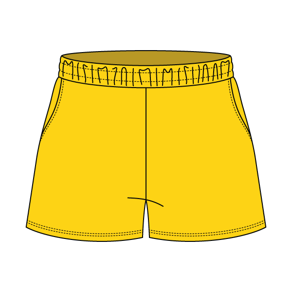 Drop Cut Sweatshorts with Binding Lace
