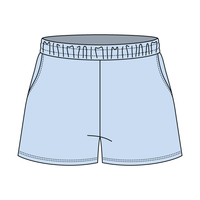 Drop Cut Sweatshorts with Binding Lace
