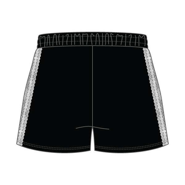 Drop Cut Sweatshorts with Binding Lace