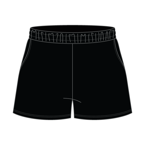 Drop Cut Sweatshorts with Binding Lace
