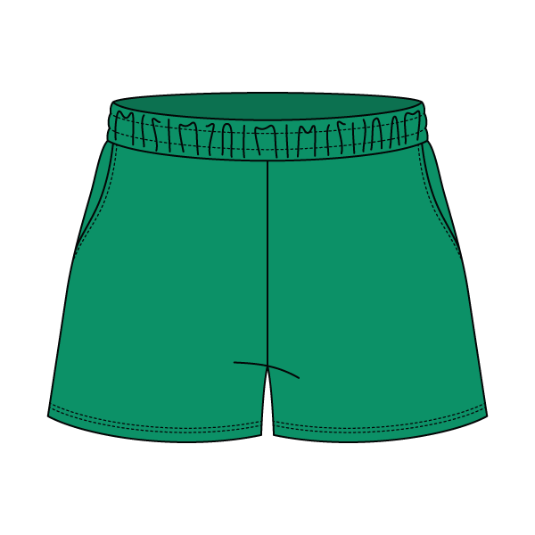 Drop Cut Sweatshorts with Binding Lace