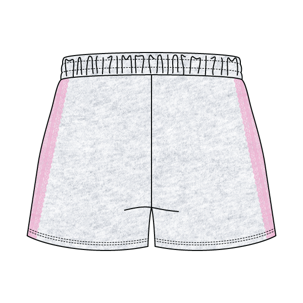 Drop Cut Sweatshorts with Binding Lace