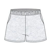 Drop Cut Sweatshorts with Binding Lace