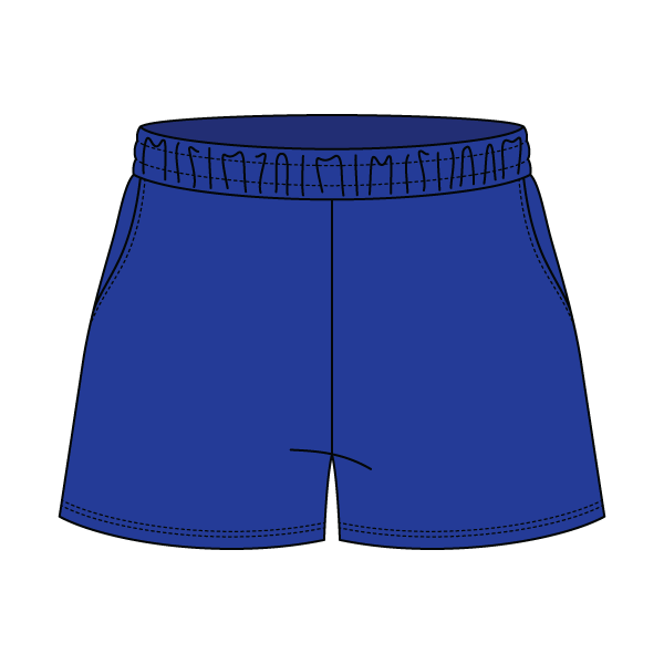 Drop Cut Sweatshorts with Binding Lace