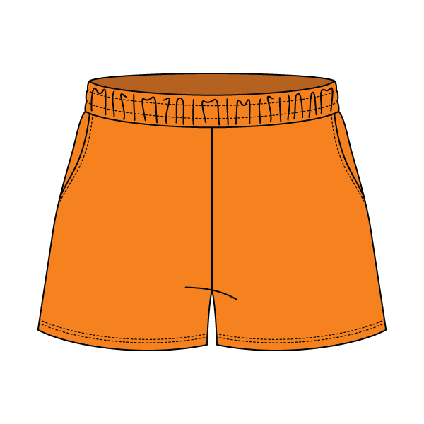 Drop Cut Sweatshorts with Binding Lace