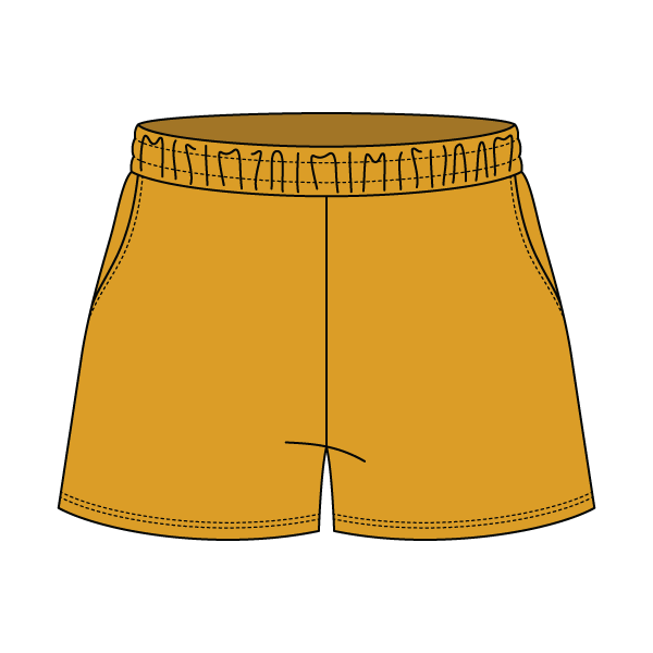 Drop Cut Sweatshorts with Binding Lace