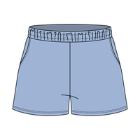 Drop Cut Sweatshorts with Binding Lace
