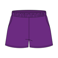 Drop Cut Sweatshorts with Binding Lace