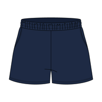 Drop Cut Sweatshorts with Binding Lace