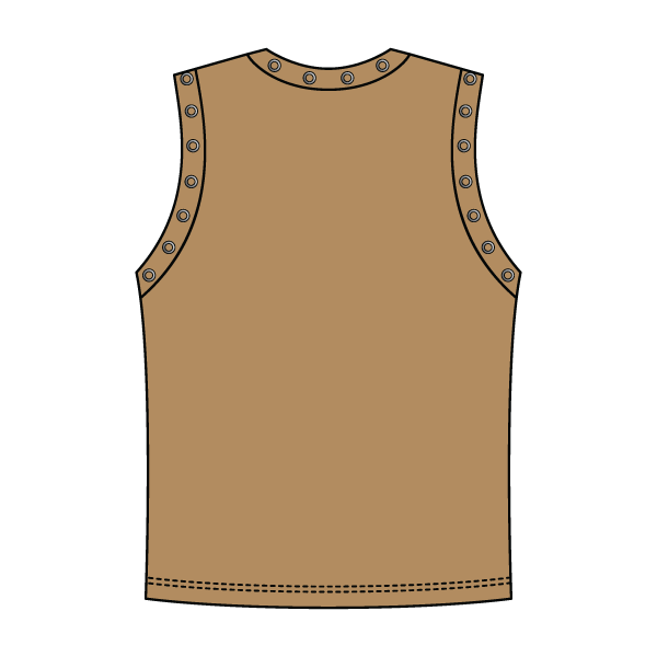 High Neck Rib Grommet Tank
