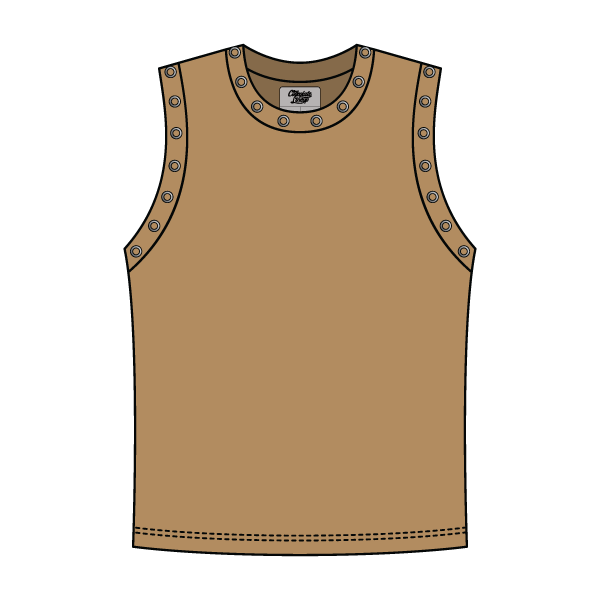 High Neck Rib Grommet Tank