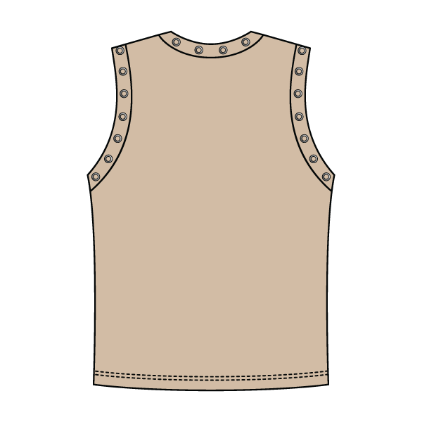 High Neck Rib Grommet Tank