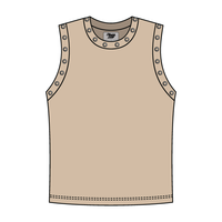 High Neck Rib Grommet Tank