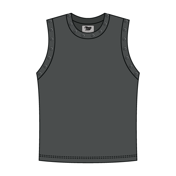 High Neck Rib Grommet Tank
