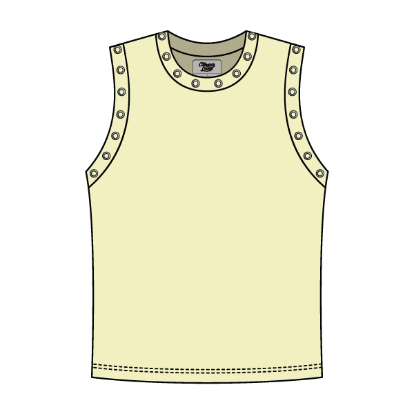 High Neck Rib Grommet Tank
