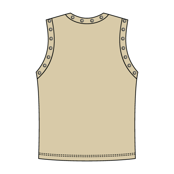 High Neck Rib Grommet Tank
