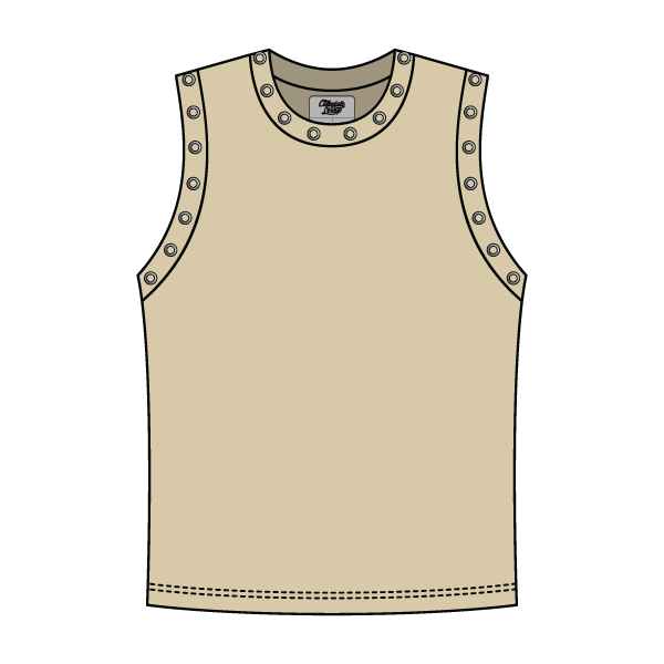 High Neck Rib Grommet Tank