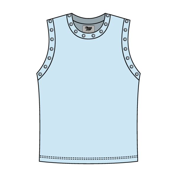 High Neck Rib Grommet Tank