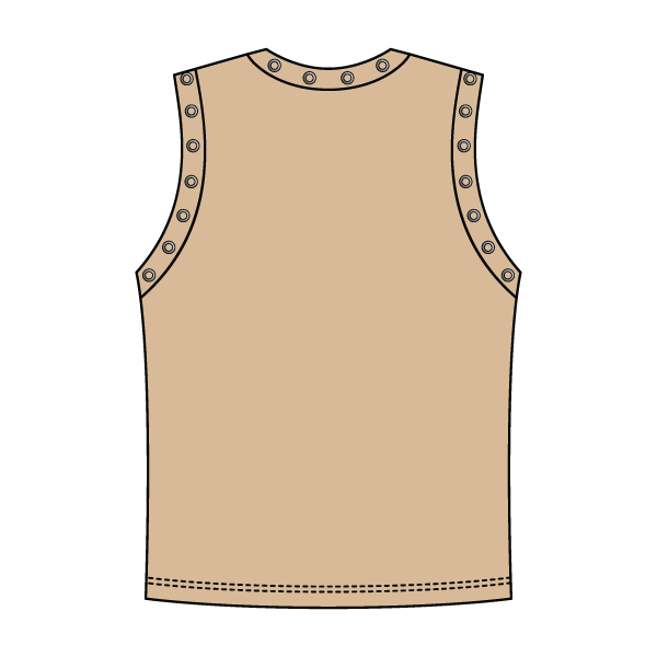 High Neck Rib Grommet Tank