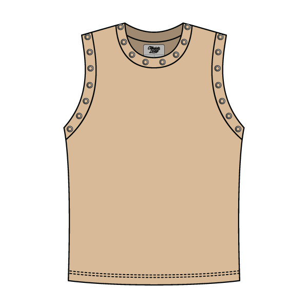 High Neck Rib Grommet Tank