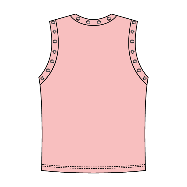 High Neck Rib Grommet Tank