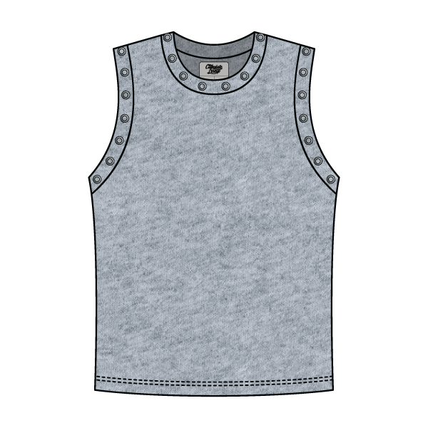 High Neck Rib Grommet Tank