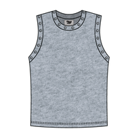 High Neck Rib Grommet Tank
