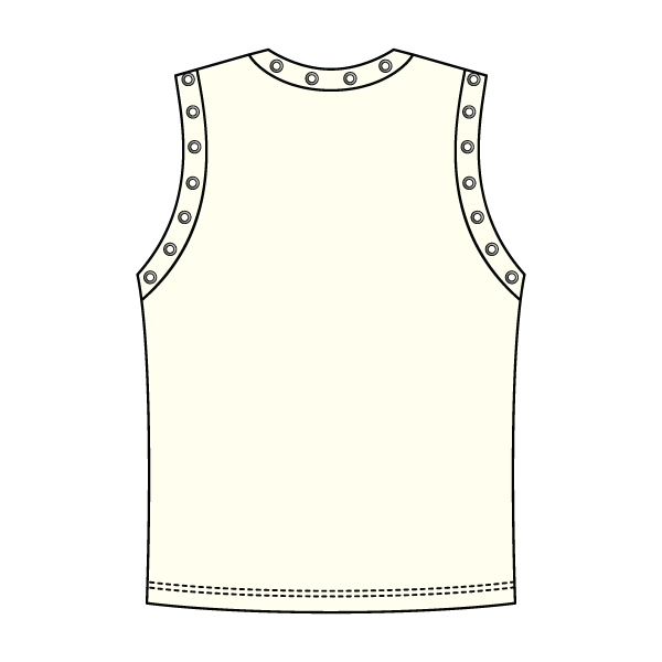 High Neck Rib Grommet Tank
